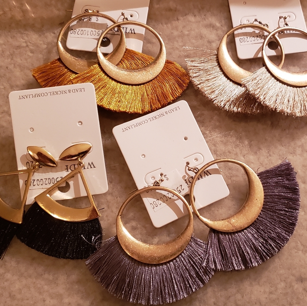 Fan Fringe Earrings
